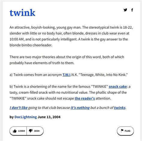 Dear internet: THIS is what the word twink really。